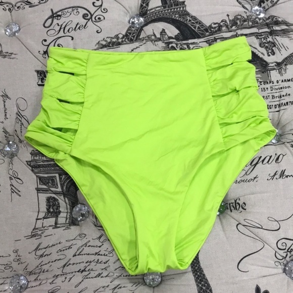 NWOT SOLUNA Clear Skies Eclipse High Waist Bikini Bottom - Picture 3 of 7